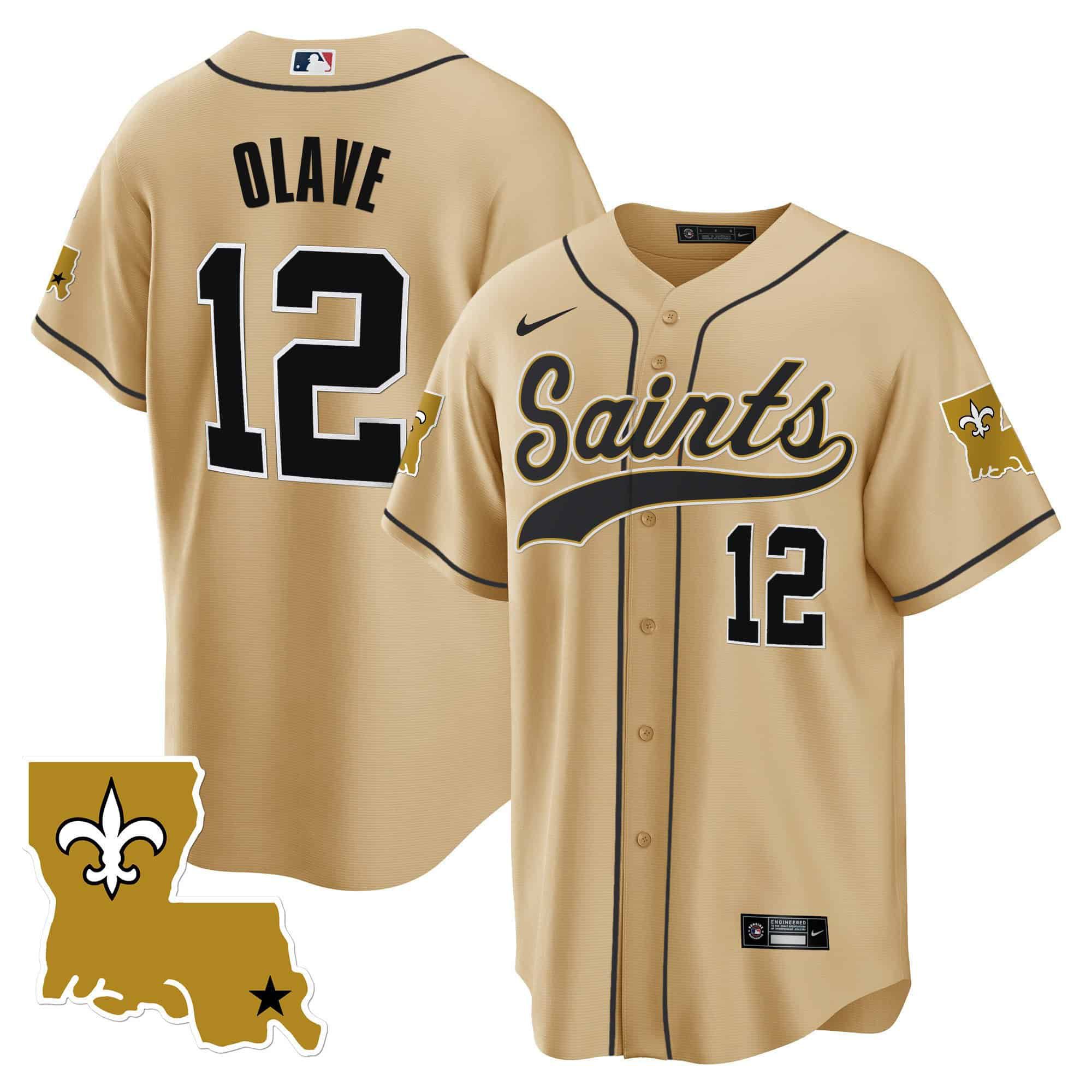 Men New Orleans Saints #12 Olave Yellow 2024 Nike 1987 Legacy Cool Base NFL Jersey->indianapolis colts->NFL Jersey